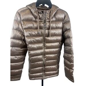 Andrew Marc Packable Lightweight Premium Down Puffer Jacket Coat Size Large